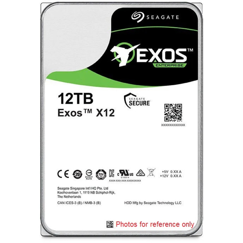 Seagate Exos Enterprise 3.5-inch 7200rpm 512n SATA Enterprise Capacity 3.5 HDD 12TB